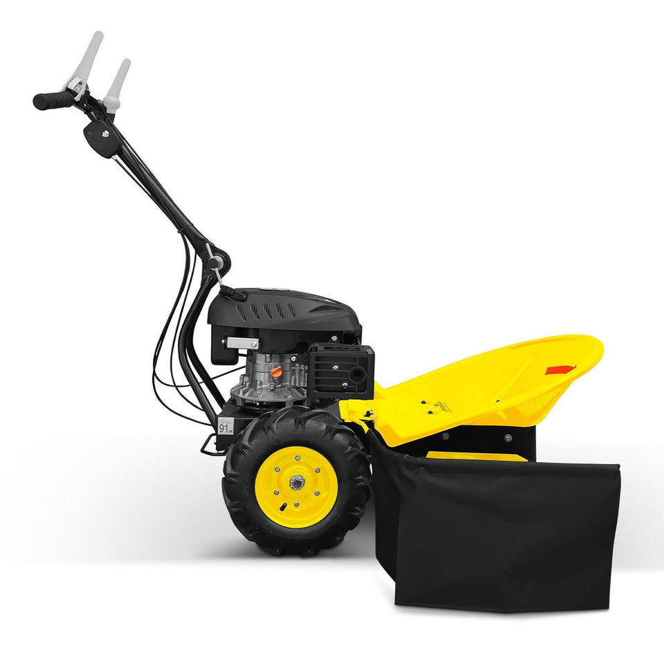 BAMATO Hochgrasschneider GS-170 mit RATO Motor – Effizienter Kreiselmäher für hohes Gras | 4 Messer | 223 ccm | 580 mm Schnittbreite | höhenverstellbarer Griff | Radantrieb