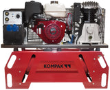 Ademax Druckluft-Kompressor 200 bar Stromaggregat 3,5 kVA Benzin Schweißgerät 180 MMA Honda AX31-TRIAG Stromerzeuger