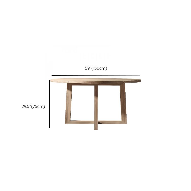 Moderner Outdoor-Esstisch mit Teakholzmaserung