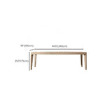 Moderner Outdoor-Esstisch mit Teakholzmaserung