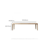 Moderner Outdoor-Esstisch mit Teakholzmaserung