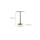 Einfacher Terrassentisch/Outdoor-Bartisch mit Teak- und Steinplatte in Hellgrau/Naturfarbe, rechteckig/rund