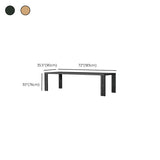 Moderner Outdoor-Esstisch mit rechteckiger Holzmaserung und natürlichem Holzgestell