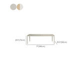 Einfacher Terrassentisch/Outdoor-Bartisch mit Teak- und Steinplatte in Hellgrau/Naturfarbe, rechteckig/rund