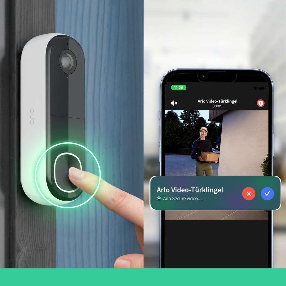 Arlo Essential 2 2K Video Doorbell - Kabellose Videotürklingel