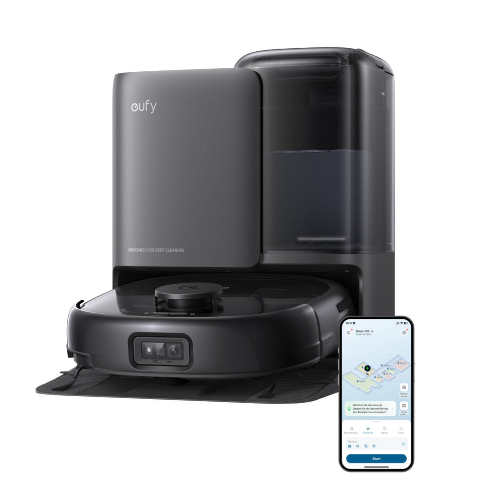 eufy Robot Vacuum Omni E25 - Saug- und Wischroboter mit All-in-One-Station