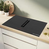 Bosch PVQ811H26E Serie 6 Induktionskochfeld mit Dunstabzug 80 cm Rahmenlos aufliegend