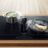 Bosch PVQ811H26E Serie 6 Induktionskochfeld mit Dunstabzug 80 cm Rahmenlos aufliegend