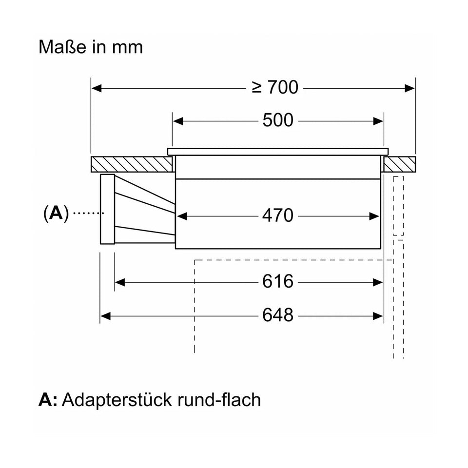 Bosch PVQ811H26E Serie 6 Induktionskochfeld mit Dunstabzug 80 cm Rahmenlos aufliegend