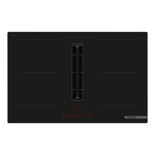 Bosch PVQ811H26E Serie 6 Induktionskochfeld mit Dunstabzug 80 cm Rahmenlos aufliegend