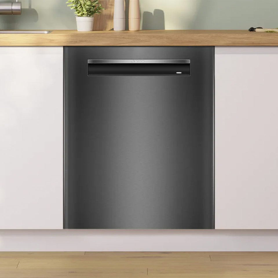 Bosch SMP6ZCC71S Serie 6 Unterbau-Geschirrspüler 60 cm - Gebürsteter schwarzer Stahl mit Anti-Fingerprint
