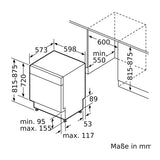 Bosch SMP6ZCC71S Serie 6 Unterbau-Geschirrspüler 60 cm - Gebürsteter schwarzer Stahl mit Anti-Fingerprint