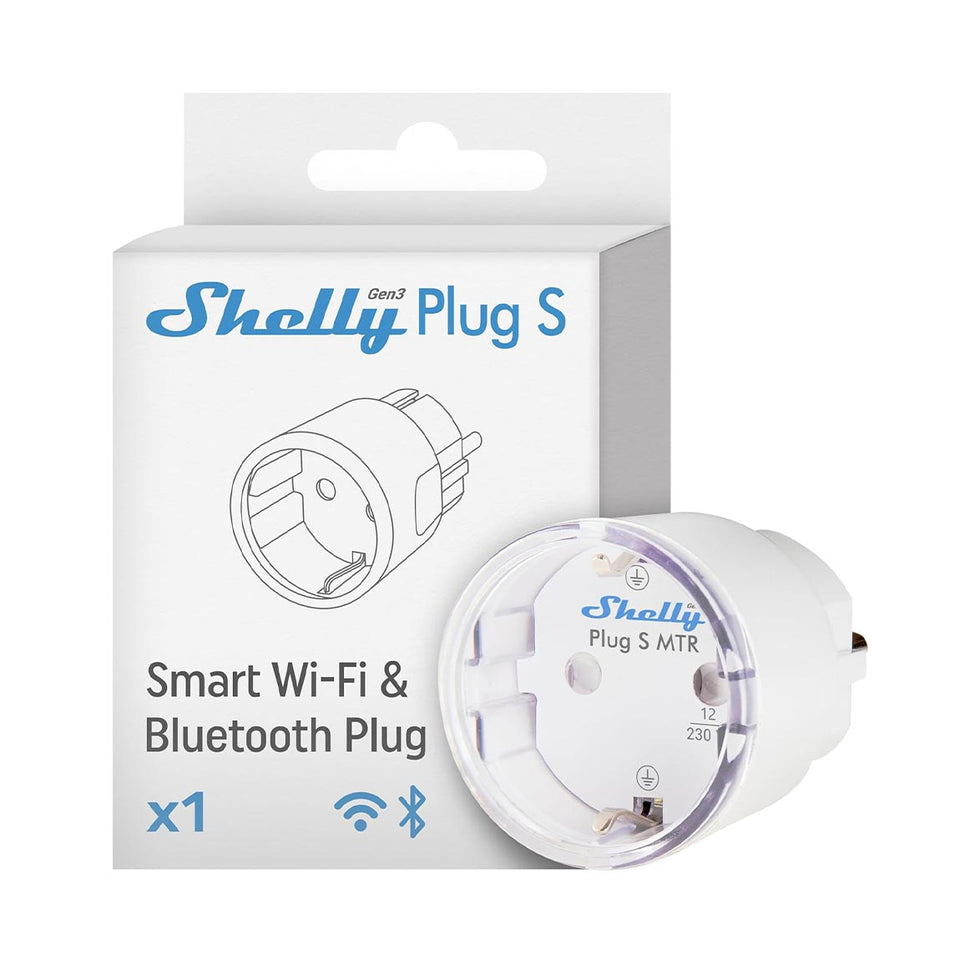 Shelly Plug S (Gen. 3) mit Matter - 6er-Set