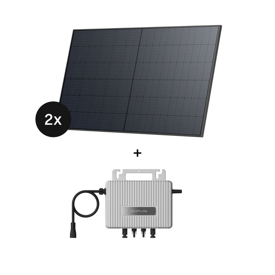 EcoFlow Erweiterungs-Set - Rigid Solar Panel 2x 520W mit STREAM Wechselrichter (0% MwSt. für PV)