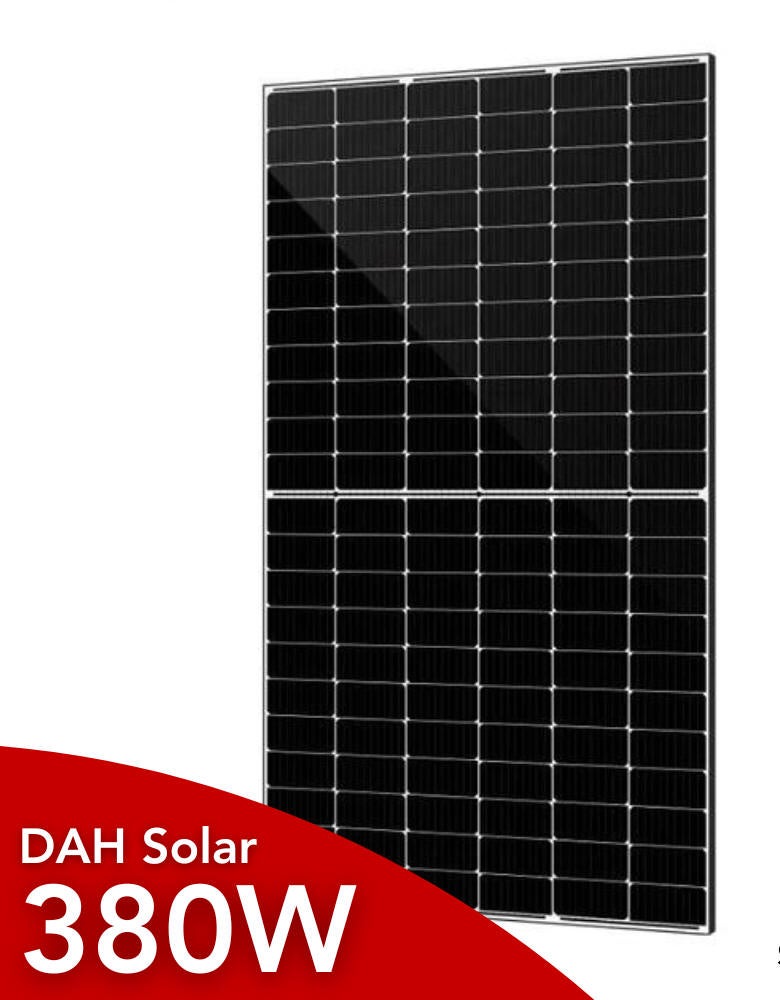 36x380 W DAH Solarpanel,PV Module, Balkonkraftwerk, IP68, MC4-komp. Kabel, schwarz, 0% Mwst, 36stk/Palette