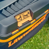 Lawnmaster MEB1434M Elektro-Rasenmäher 1400 W, 34 cm, bis zu 300 m², 6-stufige Schnitthöhenverstellung 20–70 mm, 32 L