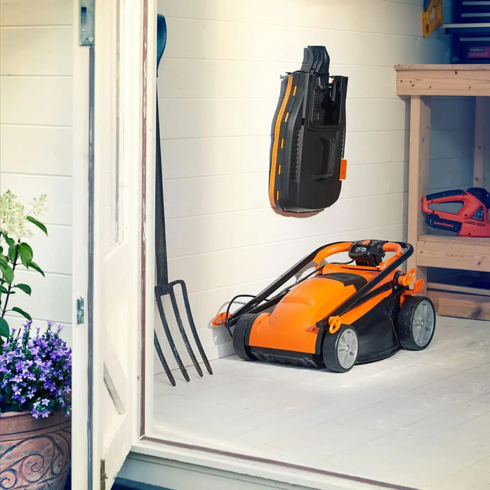 Lawnmaster MEB1434M Elektro-Rasenmäher 1400 W, 34 cm, bis zu 300 m², 6-stufige Schnitthöhenverstellung 20–70 mm, 32 L