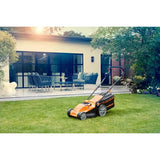 LawnMaster MEB1840M Elektrischer Rasenmäher, 1800 W, 40 cm Schnittbreite, 6-stufige Schnitthöhenverstellung 20–70 mm, 42 l Fangkorb
