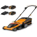 LawnMaster CLMF4841E Akku-Rasenmäher 48 V Max, 2 x 24 V 4,0 Ah Akkus, 41 cm, 450 m².