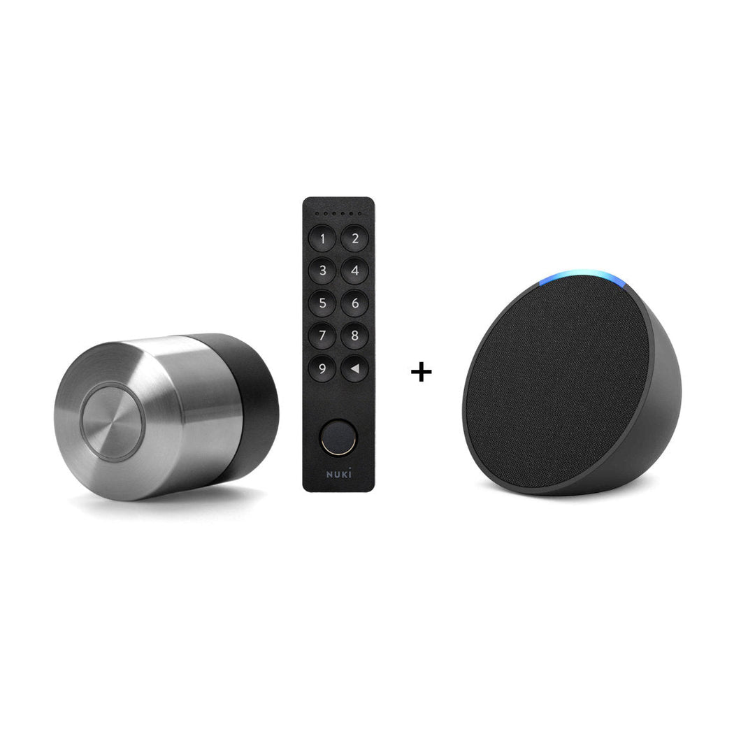 Nuki Smart Lock Pro (5. Gen) + Keypad 2.0 + gratis Amazon Echo Pop
