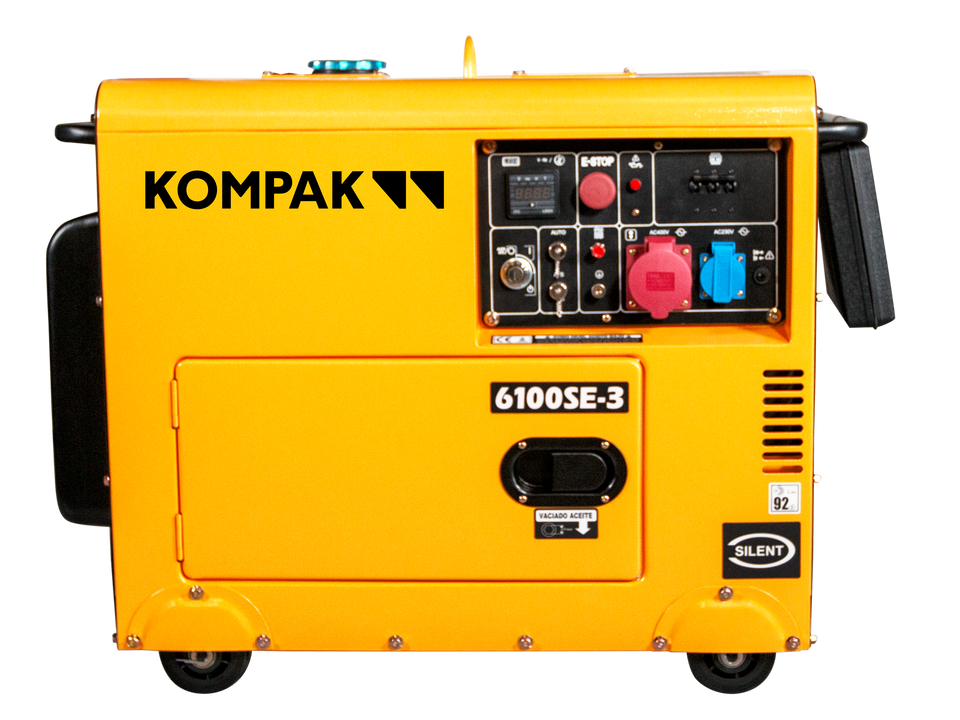 KOMPAK 6.9 kVA Diesel 6100SE-3 400V Stromaggregat Stromerzeuger