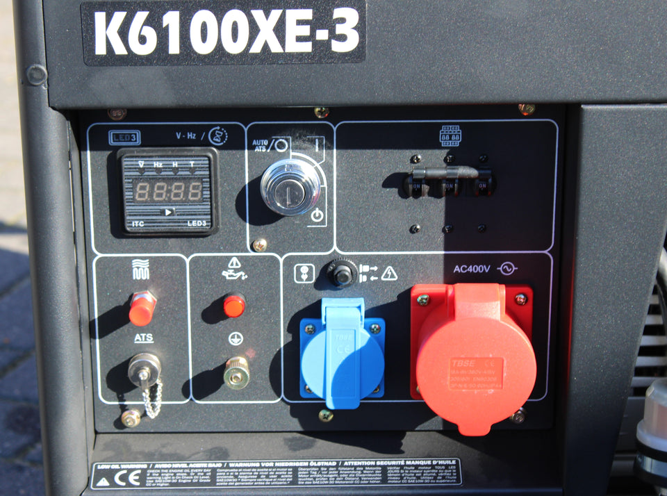 KOMPAK 6.9 kVA Diesel 6100XE-3 400 V Stromaggregat Stromerzeuger