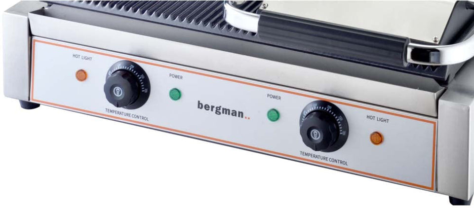 ECOLINE Elektro-Kontaktgrill gerillt - 2 x 1,8 kW