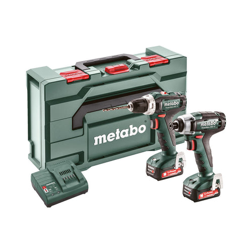 Metabo 685166000 12V Akku-Combo-Set mit 2x 2 Ah Akkus, Ladegerät und Koffer