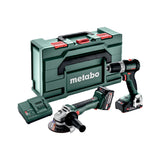 Metabo 685233000 18V Comboset mit 1x 2 Ah Akku, 1x 4 Ah Akku, Ladegerät und Koffer