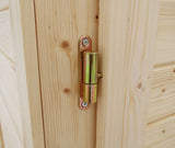 Gartenhaus Koblenz 01 inkl. Fußboden, Naturbelassen - 19 mm Elementgartenhaus, Nutzfläche: 5,9 m²