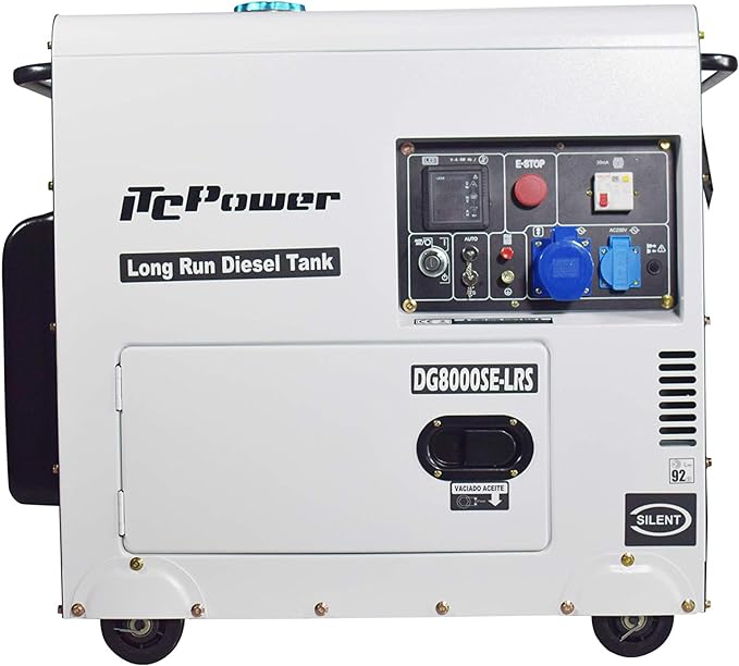 ITC POWER 6300 Watt Diesel DG8000SE-LRS Stromaggregat Stromerzeuger