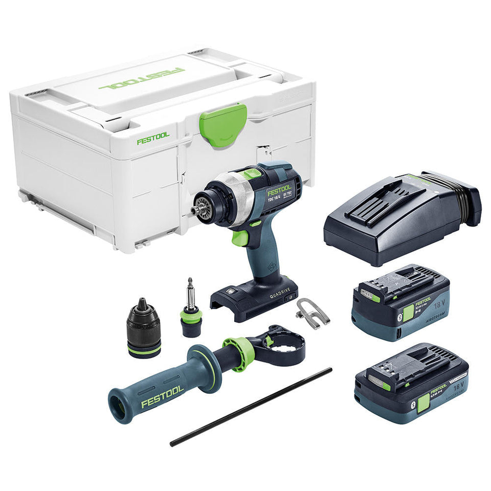 Festool Akku-Bohrschrauber QUADRIVE TDC 18/4 5,0/4,0 I-Plus