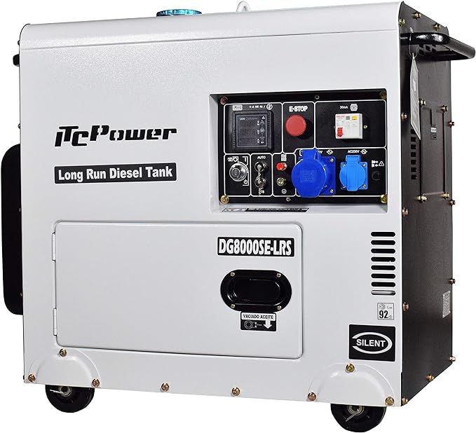 ITC POWER 6300 Watt Diesel DG8000SE-LRS Stromaggregat Stromerzeuger
