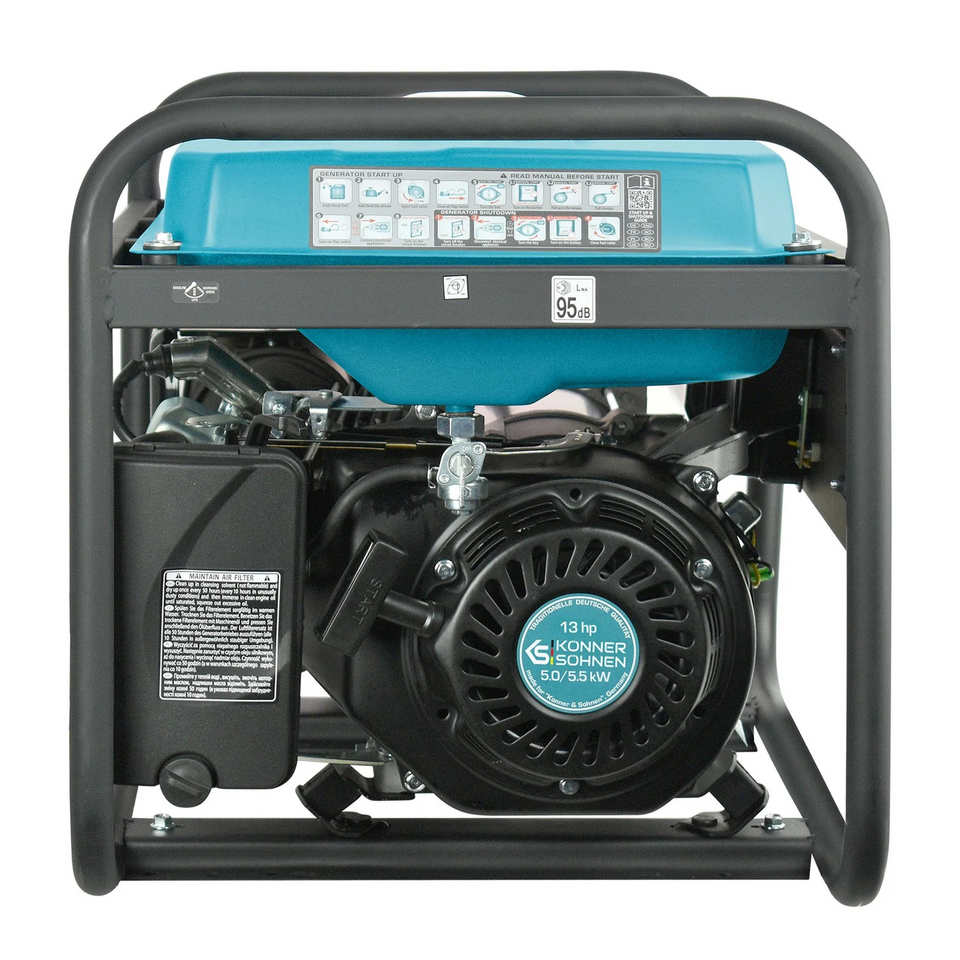 K&S 5500 Watt Benzin Generator Stromaggregat KS7000E 1/3 mit VTS-System