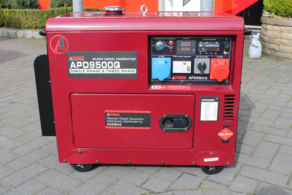 Ai Power 8 kVA Diesel mit GRATIS ATS-Box & Wartungsset APD9500Q ADEMAX Edition 230&400V Stromaggregat