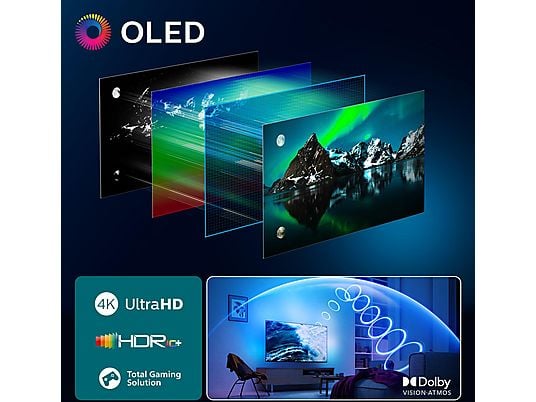 PHILIPS 65OLED810/12 OLED Ambilight TV (Flat, 65 Zoll / 164 cm, UHD 4K, SMART TV, Ambilight)