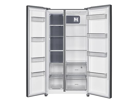 BAUKNECHT SBS C90 BL Sidy-by-Side (532 l, C, 1770 mm hoch, BLACK INOX)