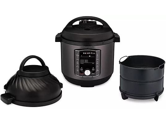 INSTANT POT Duo Crisp 11-in-1 7,6L Multikocher Schwarzer Edelstahl (Rührschüsselkapazität: 8 l, 1500 Watt)