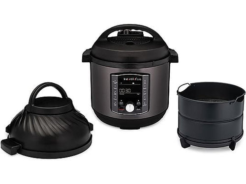 INSTANT POT Duo Crisp 11-in-1 7,6L Multikocher Schwarzer Edelstahl (Rührschüsselkapazität: 8 l, 1500 Watt)