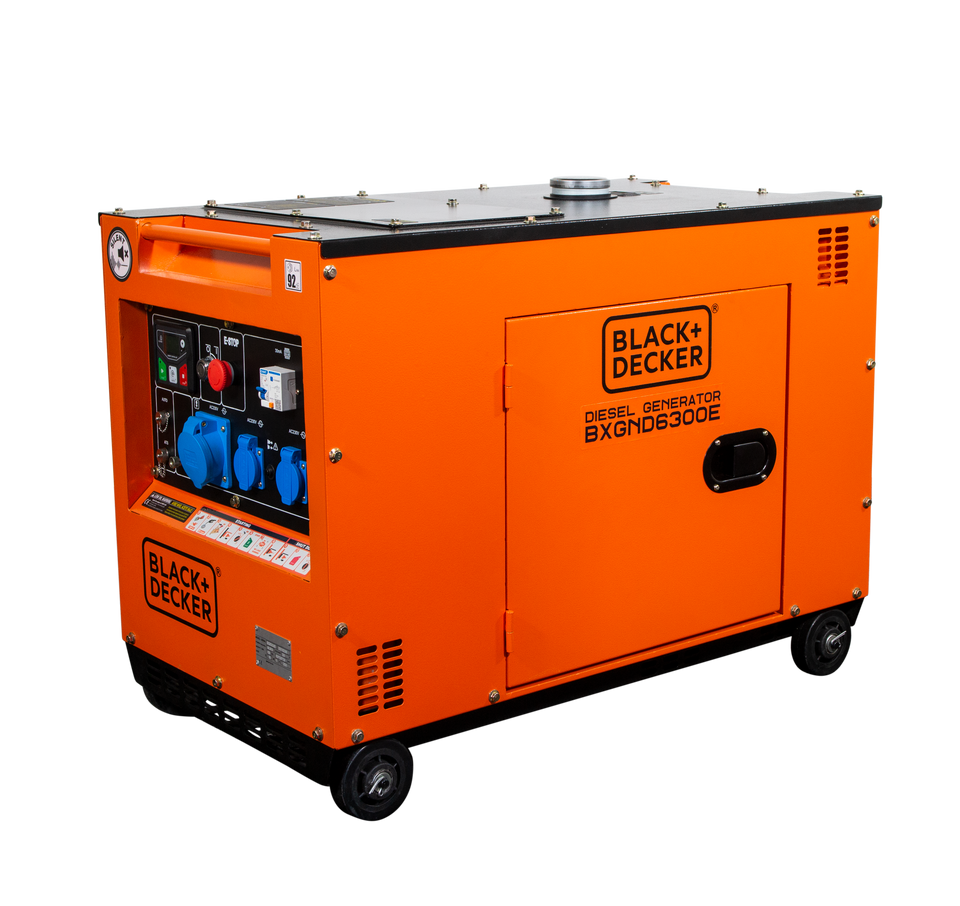Black + Decker 6300 Watt Diesel BXGND6300E 230V Stromerzeuger Stromaggregat