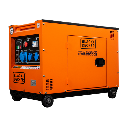 Black + Decker 6300 Watt Diesel BXGND6300E 230V Stromerzeuger Stromaggregat