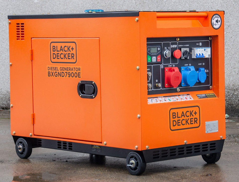 Black + Decker Full Power 8 kVA Diesel BXGND7900E 230&400 V Stromaggregat