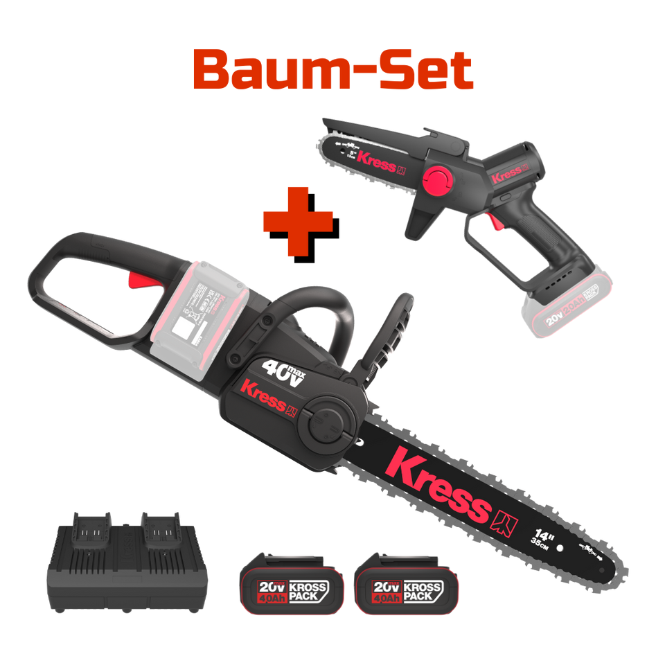 Baum-Set mit 2 Kettensägen
