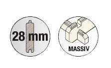 Gartenhaus Gartenfreude 2 - 28 mm Blockbohlenhaus, Grundfläche: 5,83 m², Satteldach