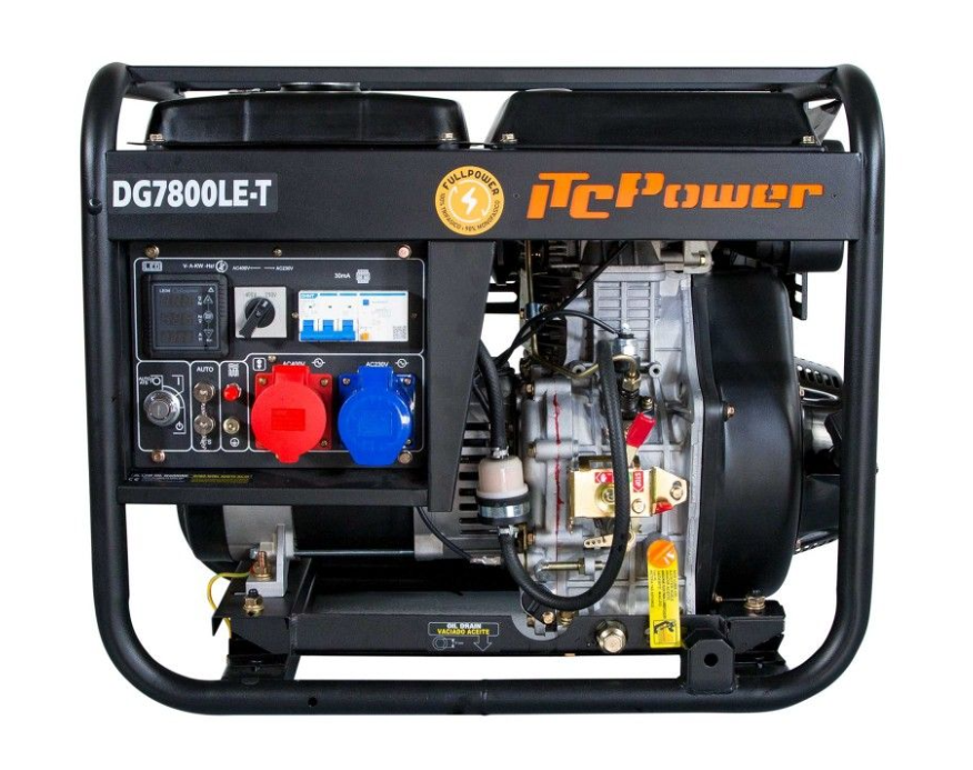 ITC POWER Full Power 8 kVA Diesel DG7800LE-T 230&400 V Stromaggregat Stromerzeuger