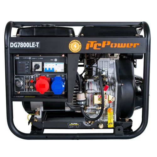 ITC POWER Full Power 8 kVA Diesel DG7800LE-T 230&400 V Stromaggregat Stromerzeuger