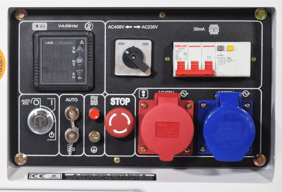 ITC POWER Full Power 8 kVA Diesel DG7800LE-T 230&400 V Stromaggregat Stromerzeuger