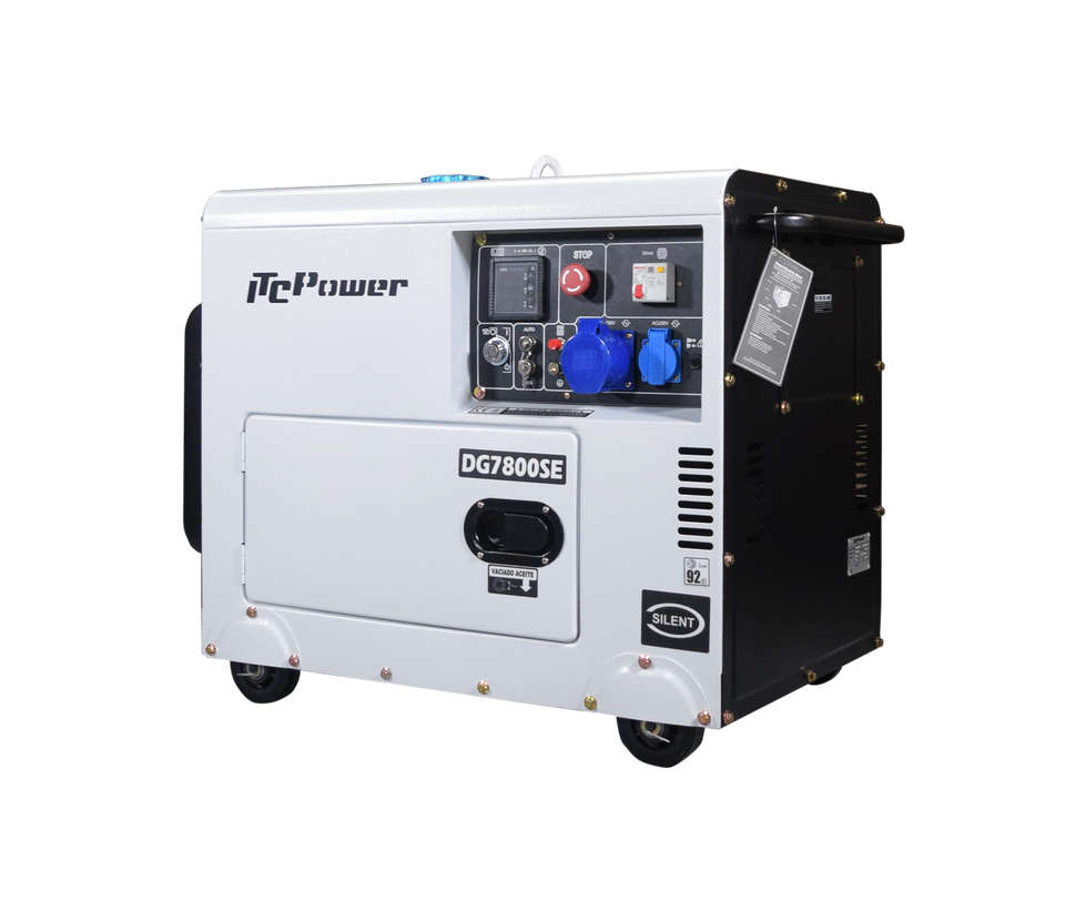 ITC POWER 6300 Watt Diesel DG7800SE Stromaggregat Stromerzeuger