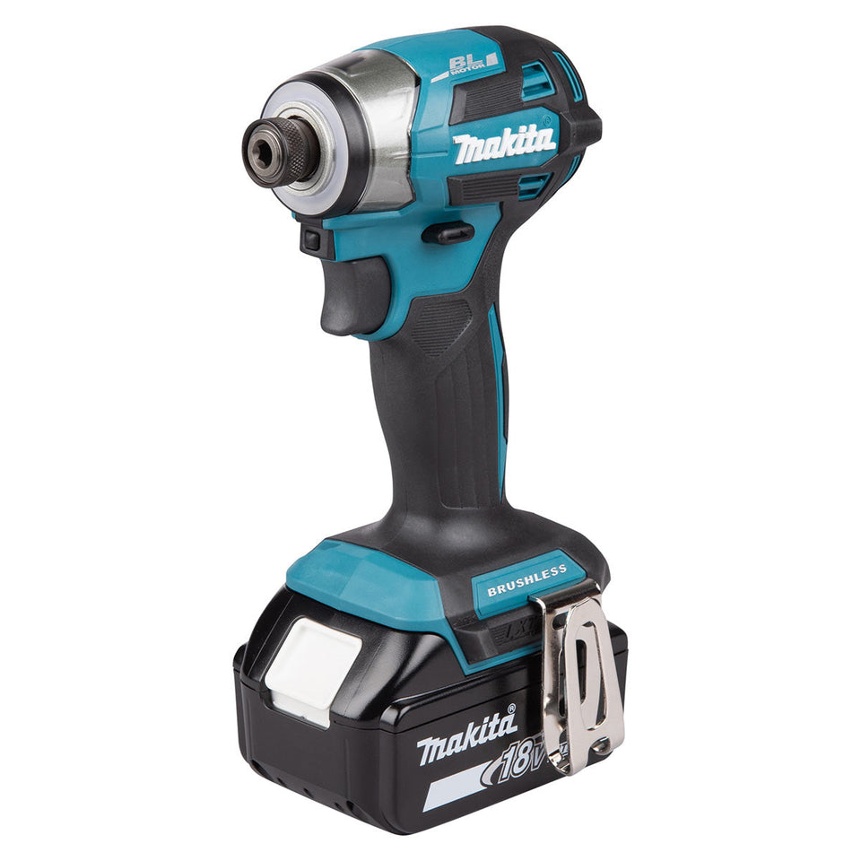 Makita DLX2528TJ 18V LXT Combo Kit mit DHP489 Schlagbohrschrauber, DTD173 Schlagschrauber, 2 x 5 Ah Akkus, Ladegerät und Koffer.