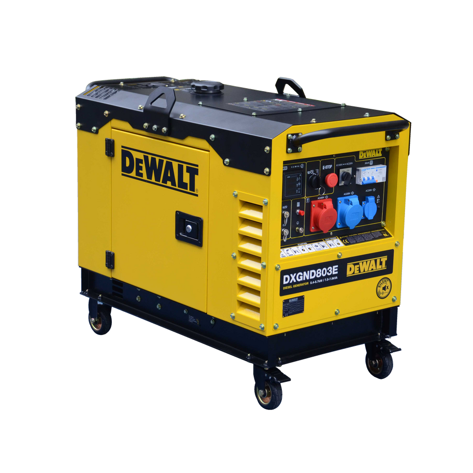 DeWalt Stromerzeuger 7,9 kVA Diesel DXGND803E Stromaggregat